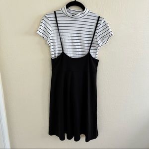 Black Overall dress Size Small